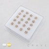 MULTI CZ FLOWER 316L SURGICAL STEEL NOSE BONE NOSE RING BOX